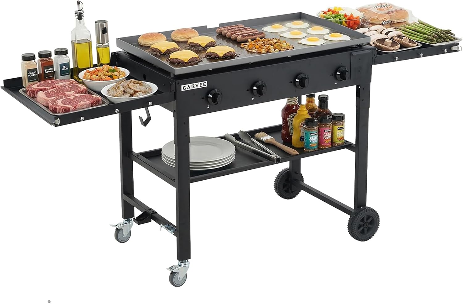 Camping Cooking Propane - 타클리키 36인치 평판형 그릴, 4구 프로판