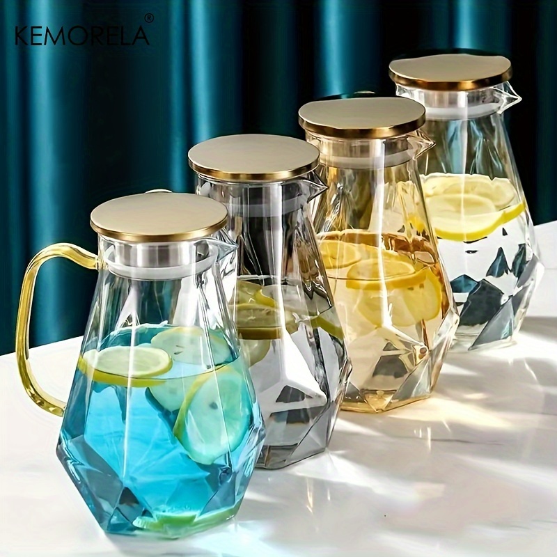 Camping Cooking Pot Set - 1PCS 다이아몬드 질감 유리 주전자 세트