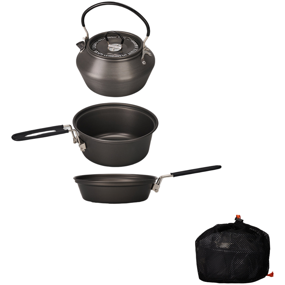 Camping Cooking Pot Set - 경량 알루미늄 합금 캠핑 조리기구 세트