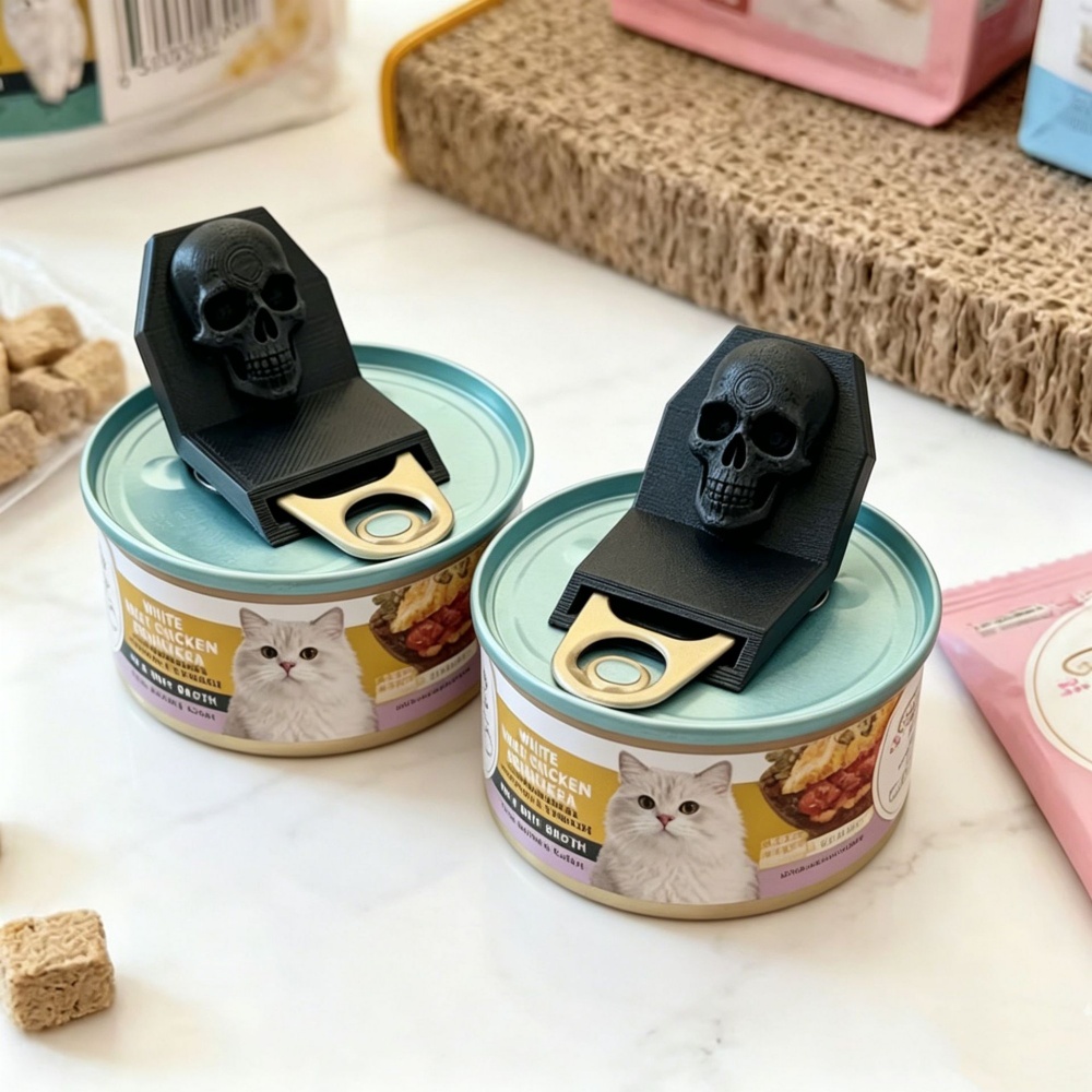 Camping Cooking Gadgets - 2개입 미끄럼 방지 해골 모양 병따개