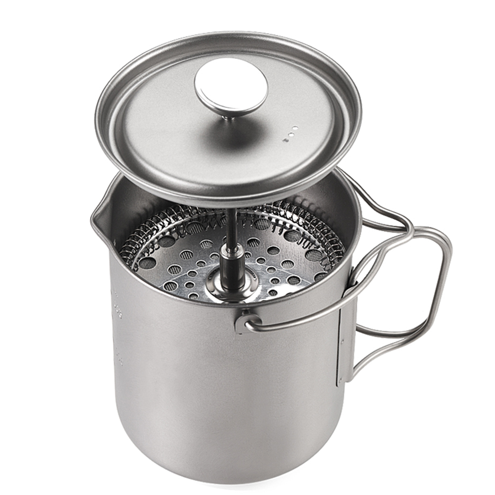 Camping Cooking Gadgets - Lixada 티타늄 커피 컵 머그잔, 프렌치