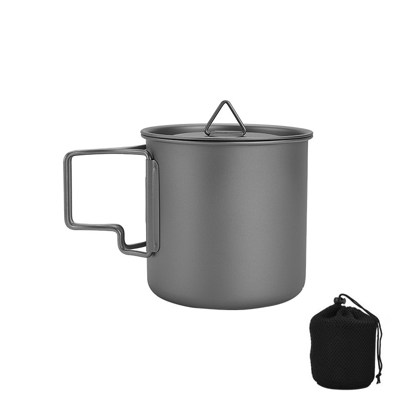 접이식 손잡이가 있는 티타늄 캠핑 머그, 가벼운 휴대용 - Camping Cooking Pack 리뷰 및 가격
