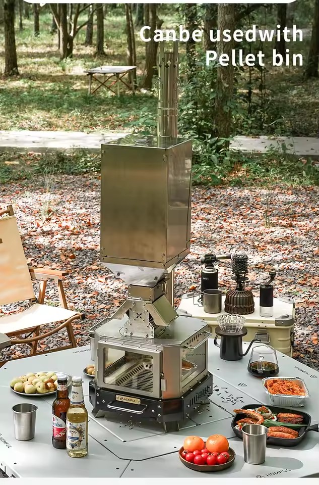 HOMFUL 휴대용 장작 난로 가정용 난방 장작 연소  - Camping Cooking Pack 리뷰 및 가격