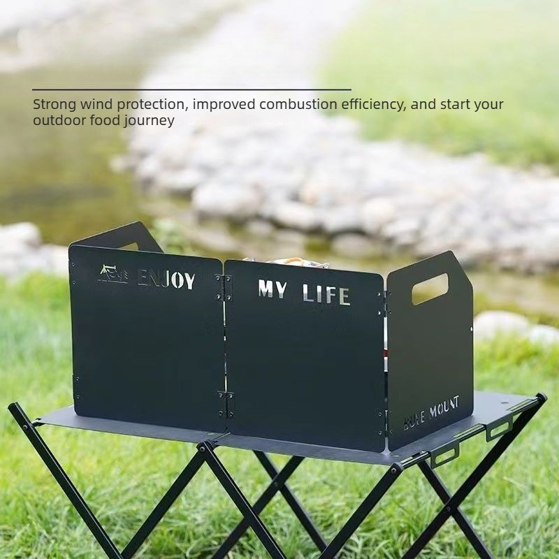 캠핑 스토브 윈드쉴드 4단 접이식 바람막이 휴대용 접이 - Camping Cooking Windscreen 리뷰 및 가격