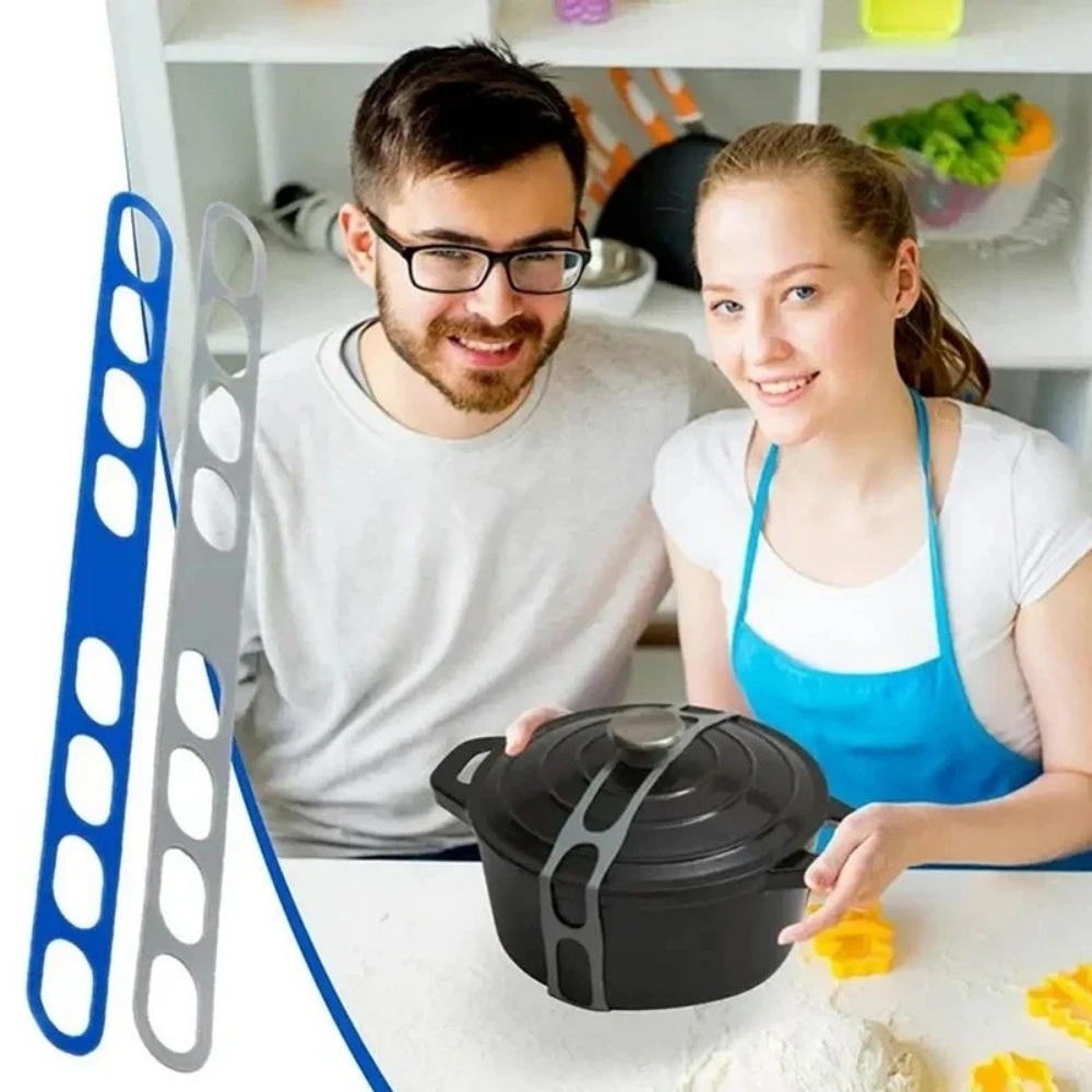 재사용 가능한 실리콘 탄성 냄비 뚜껑 홀더 스트랩 범용 - Camping Cooking Gadgets 리뷰 및 가격