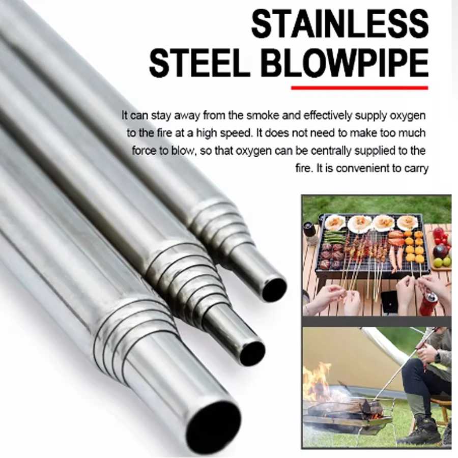 스테인리스 스틸 블로우파이프 포켓 벨로우 접이식 에어  - Camping Cooking Gadgets 리뷰 및 가격