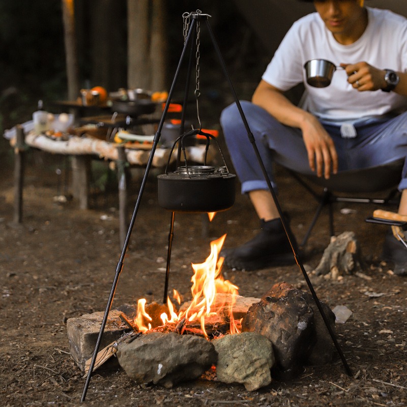 휴대용 야외 조리 삼각대 알루미늄 합금 조리용 냄비 프 - Camping Cooking Tripod 리뷰 및 가격