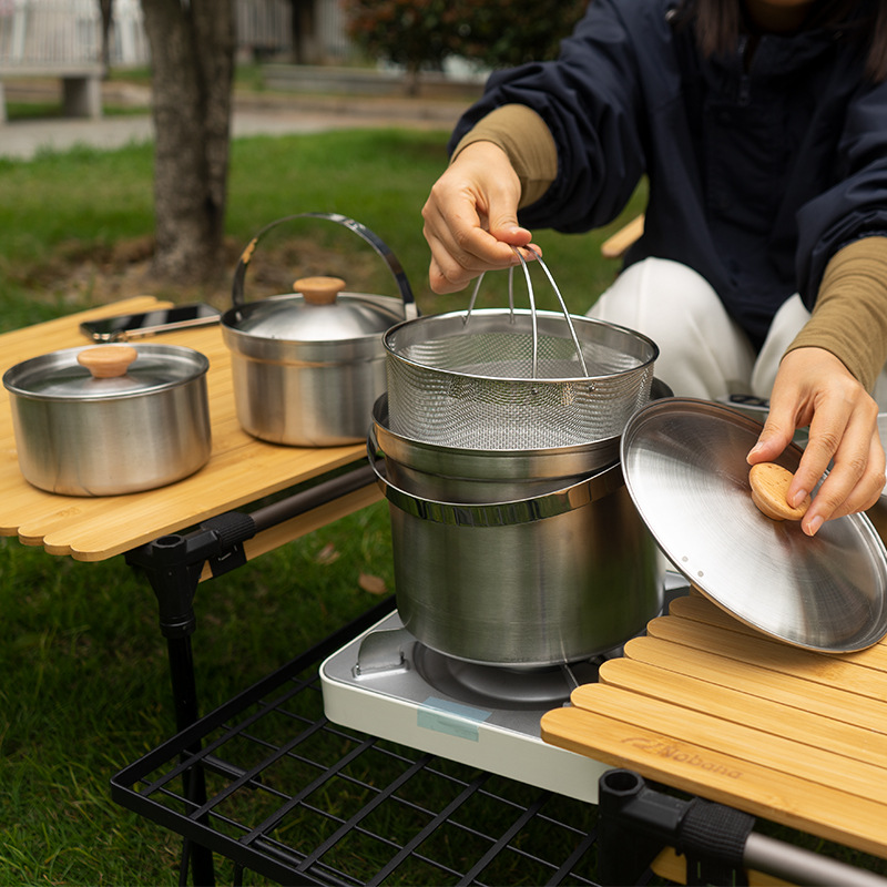 NOBANA 최신 야외 스테인레스 스틸 냄비 세트 캠핑 - Camping Cooking Pack 리뷰 및 가격