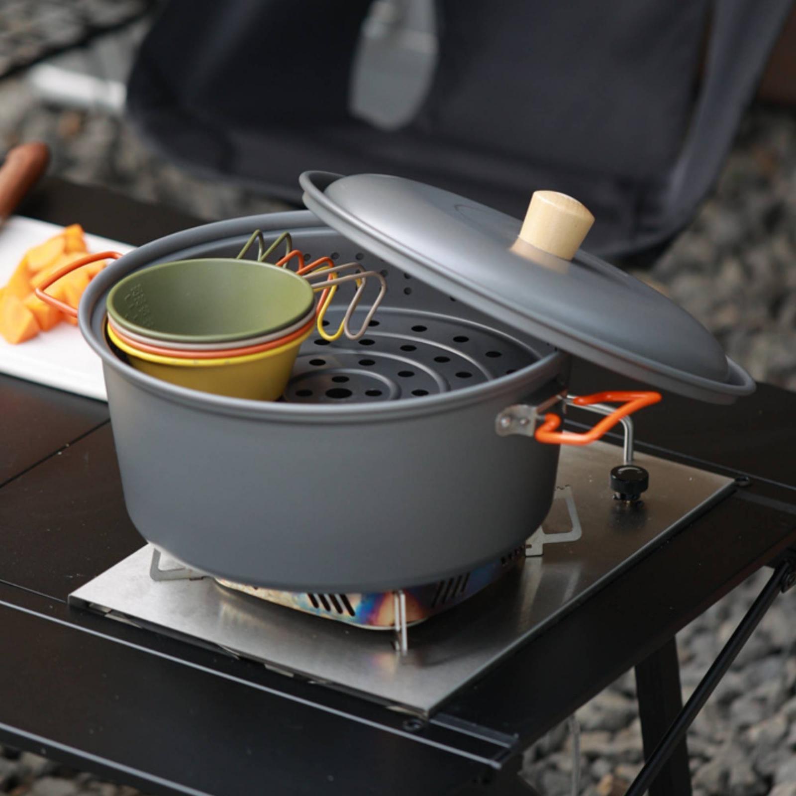 야외 캠핑용 대용량 알루미늄 조리기구, 캠프장에서 장비 - Camping Cooking Vessel 리뷰 및 가격