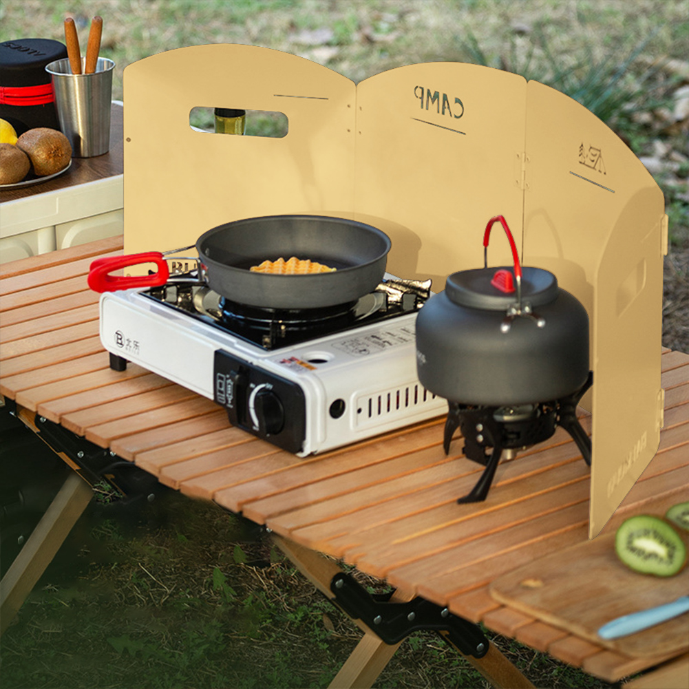 접이식 캠핑 가스 스토브 앞 유리 보관 레이어 가스 스 - Camping Cooking Windscreen 리뷰 및 가격