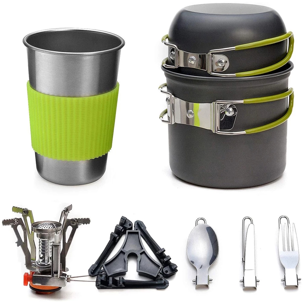 스토브가있는 캠핑 조리기구 키트 야외 요리 세트 야외  - Camping Cooking Pack 리뷰 및 가격